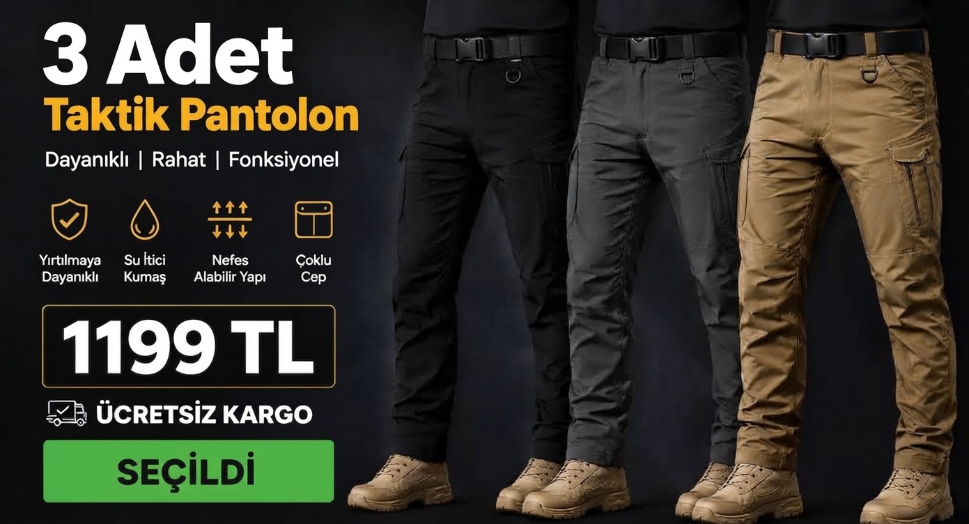 3 Adet Taktik Pantolon